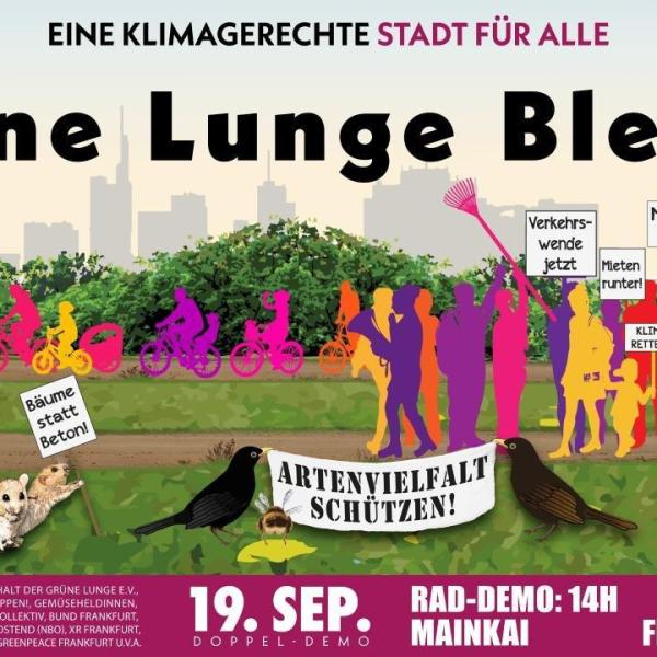 Demo: Grüne Lunge bleibt! Klimagerechte Stadt für Alle!